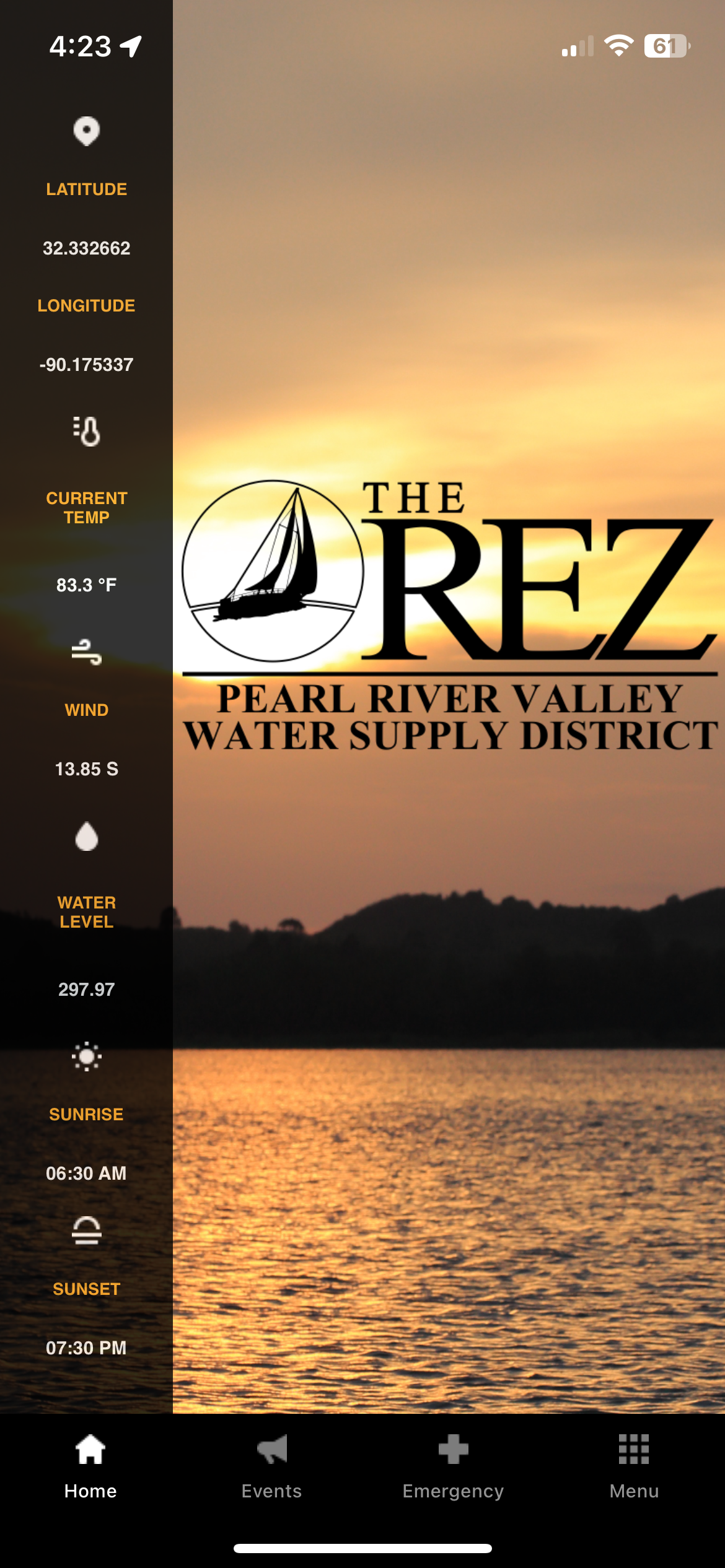The Rez App Screenshot